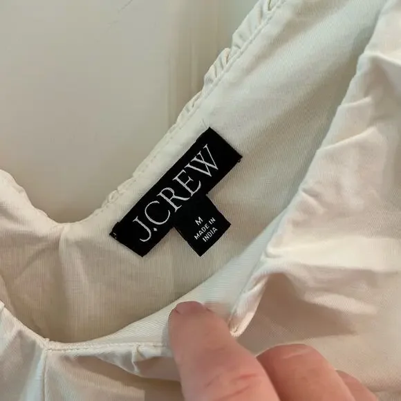 J. Crew Ruched V-Neck Top Size Medium - Picture 5 of 10